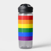 Wasserflasche mit LGBT-Flagge Trinkflasche (Vorderseite)