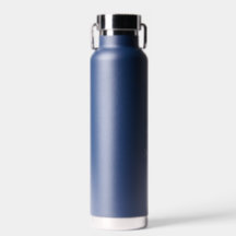 Wasserflasche mit Markenlogo und Namen bedruckt