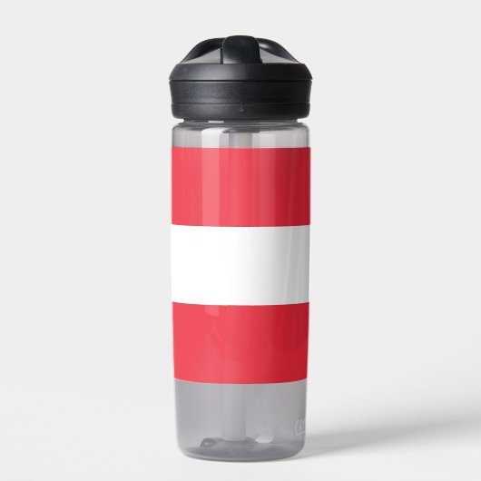 Wasserflasche mit österreichischer Flagge Trinkflasche (Vorderseite)