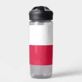 Wasserflasche mit polnischer Flagge Trinkflasche (Vorderseite)