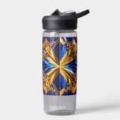 Wasserflasche mit Schweden Farbgestaltung Trinkflasche