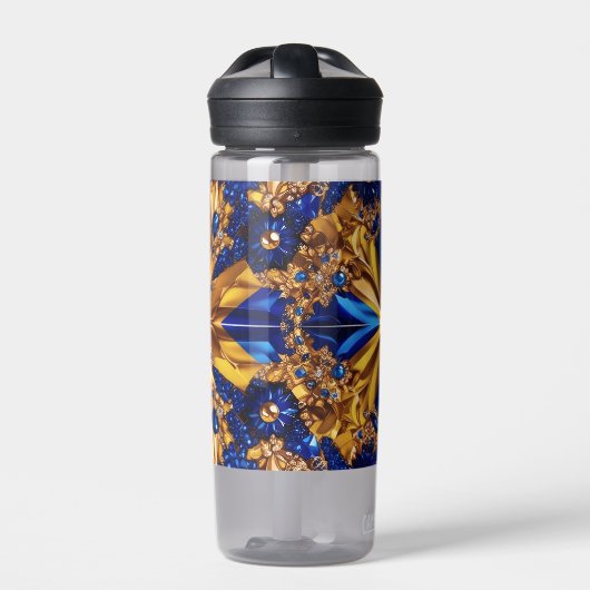 Wasserflasche mit Schweden Farbgestaltung Trinkflasche