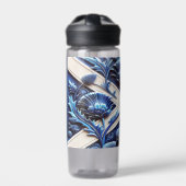 Wasserflasche mit Scottish Thistles Design Trinkflasche (Vorderseite)