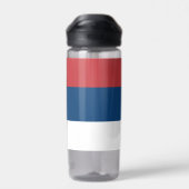 Wasserflasche mit serbischer Flagge Trinkflasche (Rückseite)