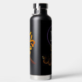 Wasserflasche mit TASCHENFLIESEN UND INITIAL Trinkflasche (Rechts)