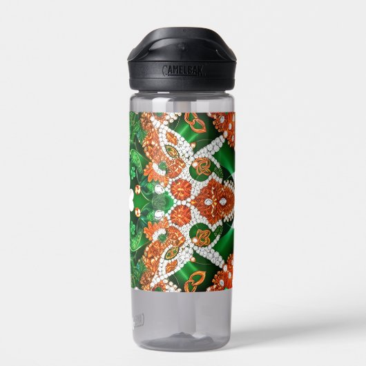 Wasserflasche mit traditionellem irischen Farbdesi Trinkflasche (Rückseite)