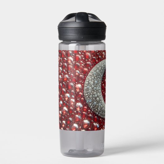 Wasserflasche mit Turkiye Farben Design Trinkflasche (Vorderseite)