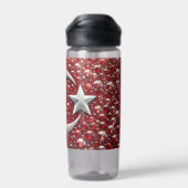 Wasserflasche mit Turkiye Farben Design Trinkflasche (Rückseite)
