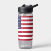 Wasserflasche mit US-Flagge Trinkflasche (Links)
