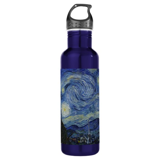 Wasserflasche mit Van Gogh' Starry Night Edelstahlflasche (Vorderseite)