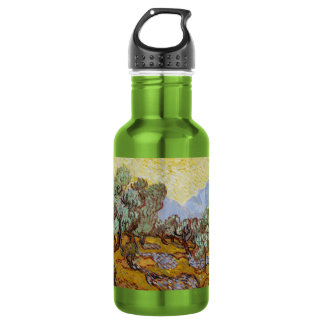 Wasserflasche mit Van Gogh's Olivenbäumen