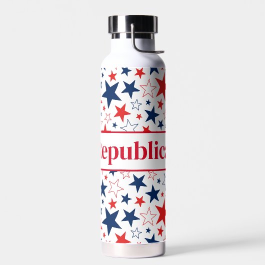 Wasserflasche Patriotische Sterne Republikanisch Trinkflasche (Links)
