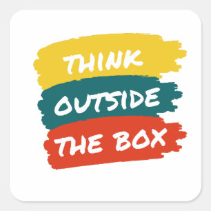 Wasserflasche Quadratischer Aufkleber