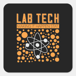 Wasserflasche Quadratischer Aufkleber