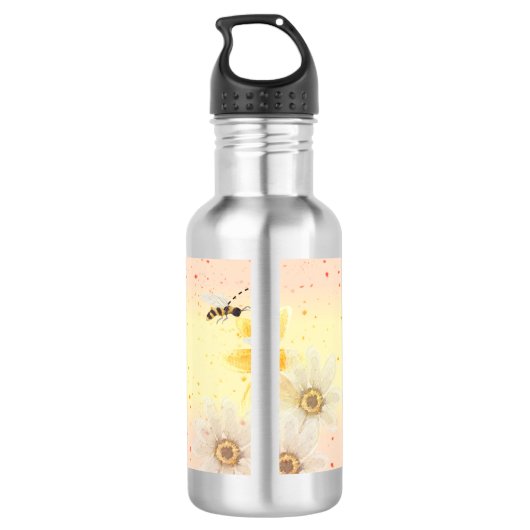 Wasserflasche Rette die Honigbiene (Rückseite)