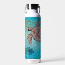 Wasserflasche - Schildkröte schwimmen - Buellton.A