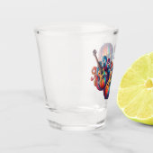 Wasserflasche Schnapsglas (Links)