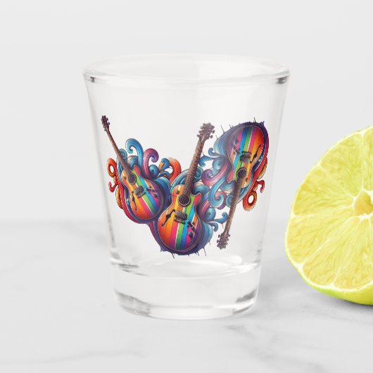 Wasserflasche Schnapsglas (Vorderseite)
