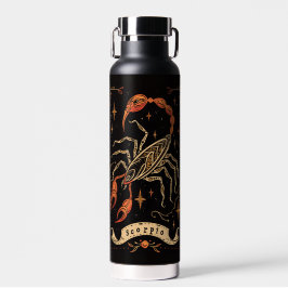 Wasserflasche Scorpio Celestial Zodiac Art Trinkflasche
