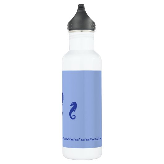 Wasserflasche - Seepferde Edelstahlflasche (Rechts)