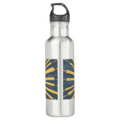 Wasserflasche - "Starten Sie Ihren Tag mit Dankbar Edelstahlflasche (Rückseite)