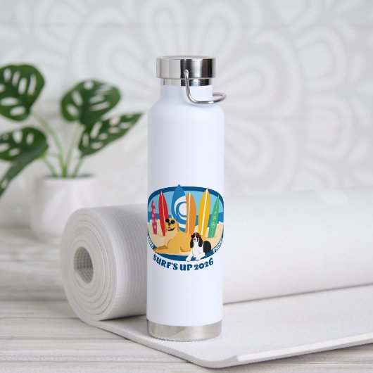Wasserflasche Surfs Up Trinkflasche (Yoga (gedreht))