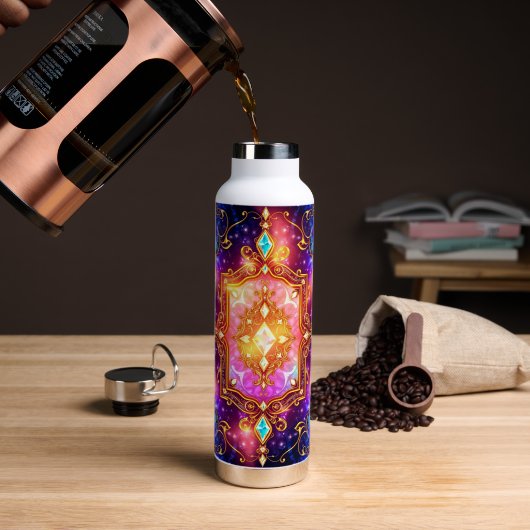 Wasserflasche Trinkflasche (Kaffee (gedreht))