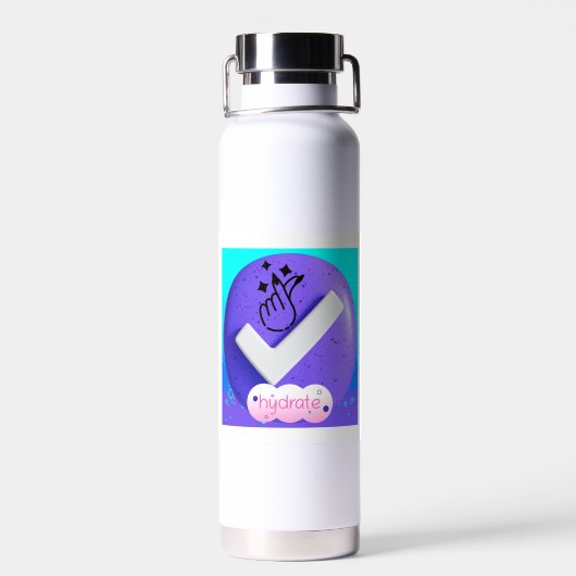Wasserflasche Trinkflasche (Rückseite)