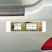 Wasserflasche Vintages Pfauengrün Autoaufkleber (Auf Auto)