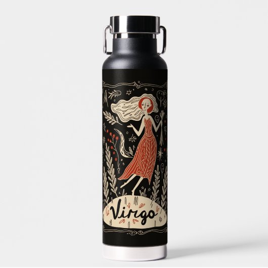 Wasserflasche Virgo Celestie Zodiac Art Trinkflasche (Vorne)