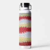 Wasserflasche - Warme afghanische Wellen Trinkflasche (Rückseite)