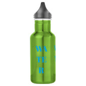 Wasserflasche - WASSER-Gestaltung 2 (Links)