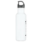 Wasserflasche - Wasser im Stil Edelstahlflasche (Rückseite)