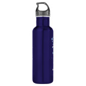 Wasserflasche - Wasser im Stil Edelstahlflasche (Rückseite)