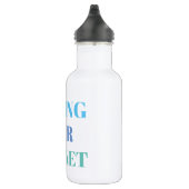 Wasserflasche weiß - RETT UNSERES PLANETEN (Rechts)