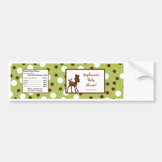 Wasserflasche Woodland Friends Bird Dee Autoaufkleber (Vorne)