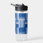 Wasserflasche - Woven Ombre Streifen in blau Trinkflasche (Rechts)