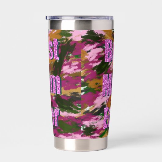Wasserflaschen Beste Mutter aller Zeiten mit Camou Thermobecher (Rechts)