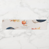 Wasserflaschen-Etikett für kleine Kürbis Wasserflaschenetikett (Einzelnes Label)