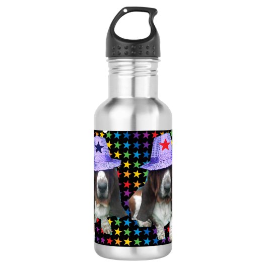 Wasserflaschen Hunde sind Sterne (Vorderseite)