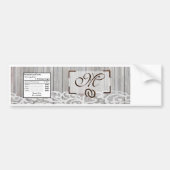 Wasserflaschen-Label-Pferdeschuhe auf Holzspitzen Autoaufkleber (Vorne)