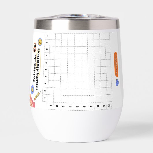 Wasserflaschen mathématiques für Kinder (Vorderseite)