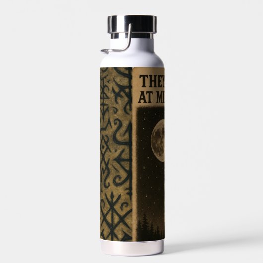 Wasserflaschen Retro Alien Begegnung Trinkflasche (Rechts)