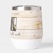 Wasserflaschen-Stil: Stemless Wine Tumbler, (Rückseite)