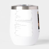 Wasserflaschen-Stil: Stemless Wine Tumbler, (Vorderseite)