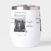 Wasserflaschen-Stil: Stemless Wine Tumbler, (Vorderseite)