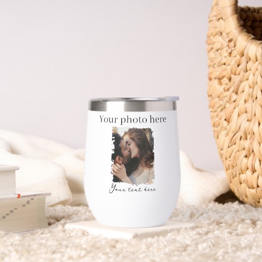 Wasserflaschen-Stil: Stemless Wine Tumbler, (Wohnzimmer)