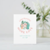 Wasserflaschen Umweltfreundliches Valentin Feiertagskarte (Stehend Vorderseite)