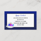 Wasserflaschen und Bänder-Messbow-Visitenkarte Visitenkarte (Rückseite)