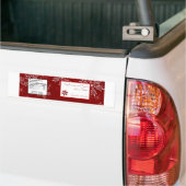 Wasserflaschen Weihnachtsschild Rote Schneeflocken Autoaufkleber (Auf Lkw)